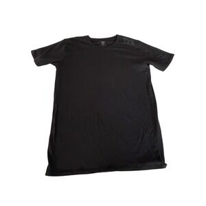 TYR Mens Black Tri-Blend Athletic Training T-Shirt Short Sleeve Small